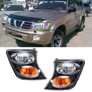 1 Pair Corner Light turn signal Black Fit For Nissan Patrol PATROL Y61 1998-2003 - Picture 1 of 4