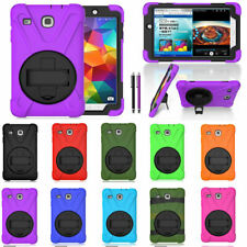 Hybrid Shockproof Armor Silicone Strap Cover Case Fr Samsung Tab 7.0 8.0 10.1 in