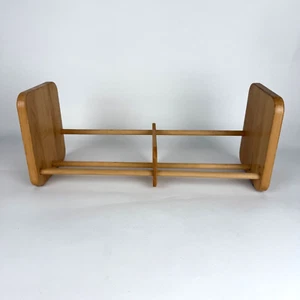 Soporte de almacenamiento de libros ajustable para CD/DVD/VHS de madera Napa Valley Box Company - Imagen 1 de 7