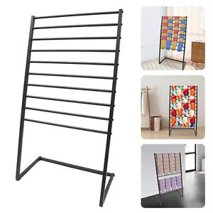 Scarf Display Stand, 10 Tier Metal Scarf Holder Organizer, Freestanding Scarf Ra - Picture 1 of 23