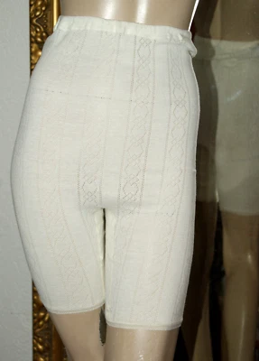 5 er Pack Höschen Slip Unterhose mit BEIN Schlüpfer weiß weich Jaquard 50 - Bild 1 von 4