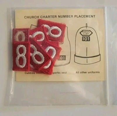 New Vintage 1992 Awana Clubs Church Charter Number 8 Boys Girls Uniform Vest 065 - Image 1 of 4