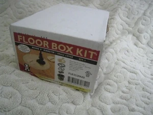Arlington FLB3520MB 4" Runde Cut-in Boden Box Kit, Messing Abdeckung NEU IM KARTON Kostenloser Versand - Bild 1 von 5