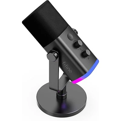 USB Mikrofon XLR Mikrofon Dynamisch für Streaming Podcast Studio Gaming PC - Bild 1 von 4