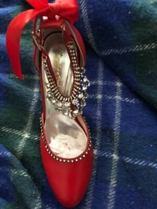 New Black & Sparkles High Heeled Shoes Size 8 - Picture 1 of 14