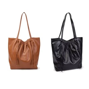 Damentasche Damen PU Shopper Tasche Elegant Mädchen Top Henkel Stylisch Tote Bag - Bild 1 von 7