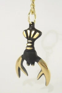 Walter BOSSE Vienna Key Ring Zodiac CANCER Hagenauer Bronze era Keychain Brass - Picture 1 of 4