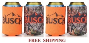 ENFRIADORES DE LATAS DE CERVEZA BUSCH 4 12 oz coozie coolie koozie huggie camo bud nuevo - Imagen 1 de 1