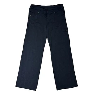 Kuhl Pants Womens 14 Black Navy Leg Nylon Hiking Lightweight Stretch Pants - Picture 1 of 9