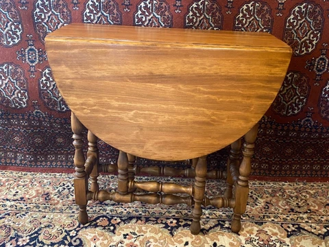 Table Leg Gate Oval Drop Leaf Antique Side Vintage Wood Furniture Cover
