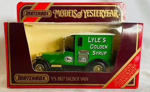 Matchbox Models of Yesteryear Y5 1927 Talbot Van Lyle's Golden Syrup - Picture 1 of 2
