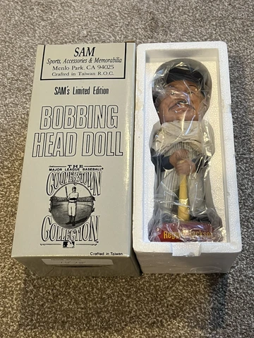 New York Yankees REGGIE JACKSON Bobblehead SAM Cooperstown Collection HOF Cover
