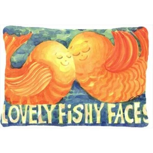 Carolines Treasures 6052PW1216 Fish - Kissing Fish Indoor & Outdoor Decorativ... - Picture 1 of 1