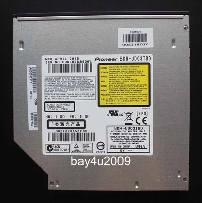 New 9.5mm BDR-UD03 SATA Tray Load Blu-ray Burner BD-RE Writer Drive BDR-UD03FAL - Image 1 of 4