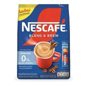 Nescafe Blend & Brew No Sugar Instant Mix Coffee Aroma Arabica Robusta 27 Sticks - Picture 1 of 10