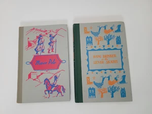 Marco Polo Hans Brinker Or The Silver Skates Junior Deluxe Hardcover 1952 1954 - Picture 1 of 24