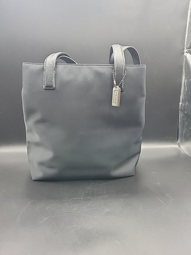 Borsa a tracolla Coach Mercer borsa in nylon nero con pelle n. F1J 7411