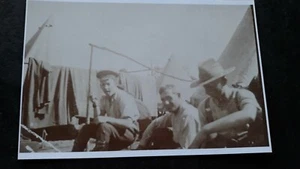 ww1 photo copy of Arkin's on left eating D.O.W 1918 - Picture 1 of 1