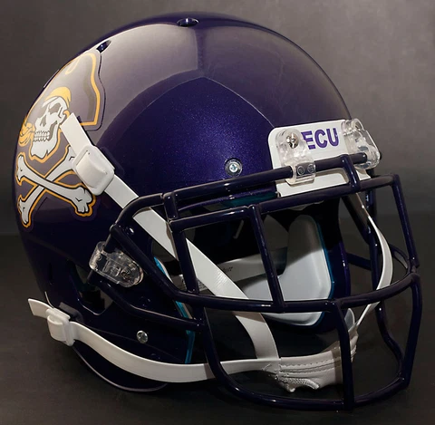 *CUSTOM* EAST CAROLINA PIRATES Schutt XP GAMEDAY Football Helmet w/EGOP Facemask Cover