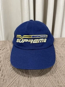 Sombrero azul Supreme MF Logo 6 paneles hecho en EE. UU. - Imagen 1 de 7
