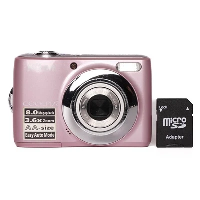 Nikon CoolPix L21 8.0MP Digital Camera - Pink - FULLY FUNCTIONAL - Image 1 of 4