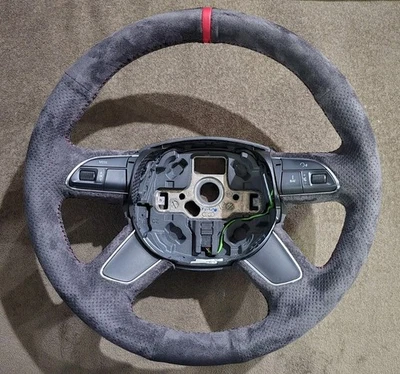 AUDI A6 A4 A5 2012-2015 VOLANTE NEGRO OEM 12 13 14 15 Foto 1 de 4