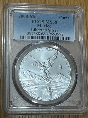 2008-Mo Onza Mexico Libertad - PCGS MS68 - Image 1 of 2