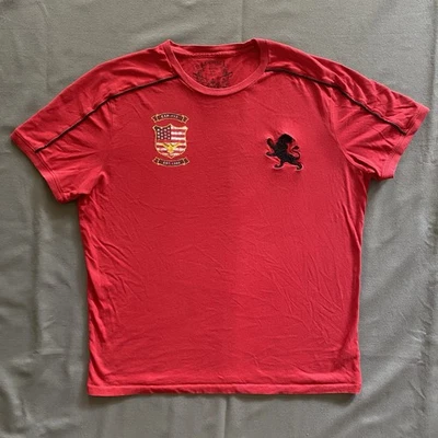 2010s Express T Shirt Mens Size Large Red Short Sleeve Logo Crest - Image 1 of 4