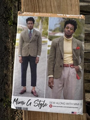 Simplicity S8962  Men's Lined blazer, formal, new, uncut U.S. 44-52 - Image 1 of 2