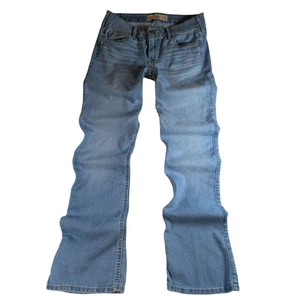 Hollister Jeans donna vita bassa bootcut Distress denim elasticizzato taglia 5R (30X32) - Foto 1 di 5