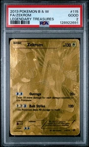 Pokemon Zekrom 115/113 Legendary Treasures Secret Rare PSA 1 - Picture 1 of 3