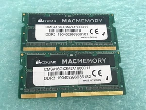 Corsair 16GB(2 x 8GB) CMSA16GX3M2A1600C11 DDR3 1600MHz SODIMM Mac Memory - R402 - Afbeelding 1 van 2
