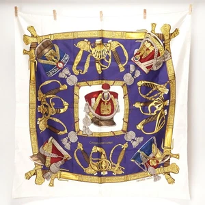 Hermes Carre GRAND UNIFORME Scarf Multicolor Silk J-3119 - Picture 1 of 24