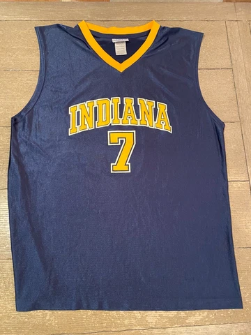RARE Vintage Indiana Pacers NBA Jermaine O'Neal #7  Pacers Blue Jersey Size XL Cover