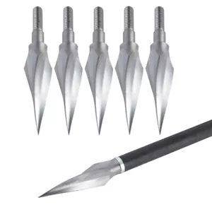 150gr Traditional Arrowheads Bow Hunting Tips Broadheads Arrow Points Target - Picture 1 of 9