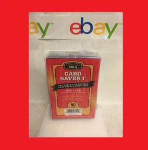 50 Ct Card Saver I Cardboard Gold PSA Graded Semi Rigid Holders BRAND NEW CS 1 - Picture 1 of 2