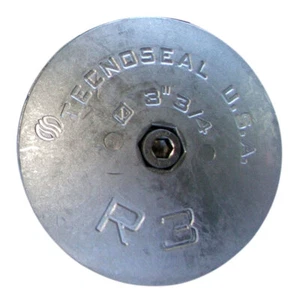ÁNODO DE TIMÓN TECNOSEAL R3 ZINC 3-3/4" DIÁMETRO - Imagen 1 de 1