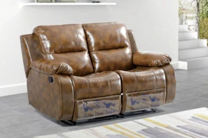 Couchen Braun Sofa 2 Sitzer Massagesessel Zweisitzer Relax Neu - Bild 1 von 1