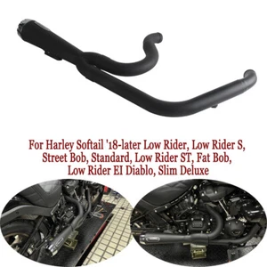 Full Exhaust System Muffler Kit For Harley Softail Standard FXST Slim FLSL 18-Up - Bild 1 von 9