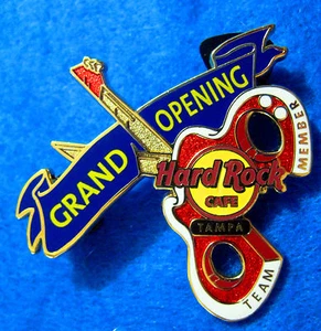 TAMPA GRAN APERTURA EQUIPO MIEMBRO CINTA CINTA CORTE TIJERAS Hard Rock Café PIN - Imagen 1 de 1