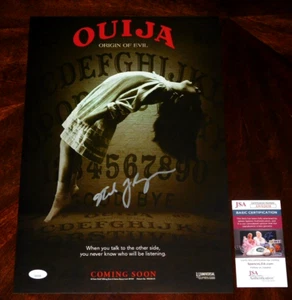 MIKE FLANAGAN SIGNIERTES OUIJA DER URSPRUNG DES BÖSEN 12X18 POSTER MIT JSA COA REGISSEUR!! - Bild 1 von 2