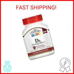 21st Century D 5000 IU Tablets, 110 Count - Picture 1 of 2