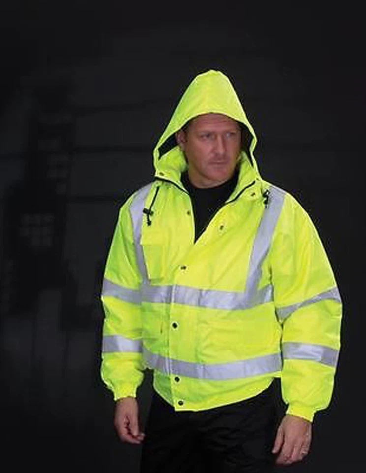 YOKO Hi-Vis Outdoor Waterproof Bomber Jacket Coat - S M XL 2XL 3XL 4XL 5XL 6XL - Image 1 of 1