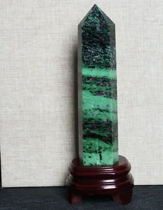 A2388-168gNatural Clear Beautiful Red and Green Treasure Quartz column Specimen - Picture 1 of 12
