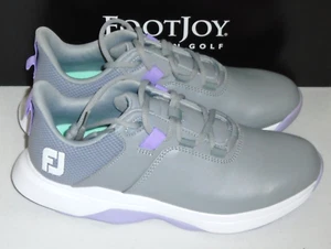 New in Box Footjoy ProLite Ladies Golf Shoes, Grey/Lilac, 7 Medium, 98204 - Picture 1 of 5