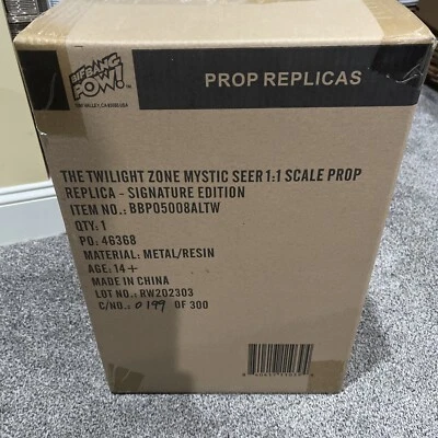 TWILIGHT ZONE MYSTIC SEER WILLIAM SHATNER RÉPLICA EDICIÓN EXCLUSIVA LIMITADA 300 Foto 1 de 4
