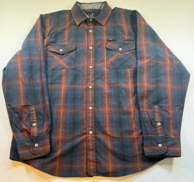 NEW Modern Culture Long Sleeve Button Up Mens XL Plaid Shirt 1903 NWT - Image 1 of 4