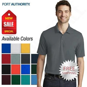 Port Authority Mens Short Sleeve Moisture Wicking UV Micro Mesh Polo Shirt K110 - Picture 1 of 14