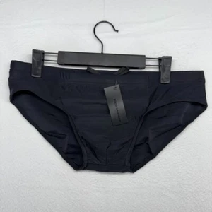 Todd Sanfield Swim Brief Mens Small Black Onyx Sand Deep Swimsuit Solid NEW - Picture 1 of 5