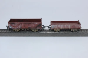 Roco HO DC 4307+4309 vagón de mercancías abierto envejecido en embalaje original --1-- - Imagen 1 de 3